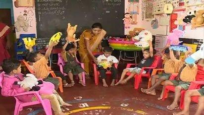 ಚಿತ್ರದುರ್ಗ: ಗಾಂಧಿನಗರದಲ್ಲಿದೆ ಮಾದರಿ ಸರ್ಕಾರಿ ಅಂಗನವಾಡಿ ಕೇಂದ್ರ..!