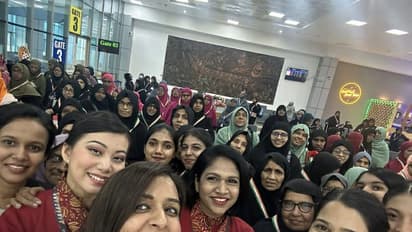 സമ്പൂർണ വനിതാ ഹജ്ജ് വിമാന സർവീസ് നടത്തി എയർ ഇന്ത്യ എക്സ്പ്രസ്