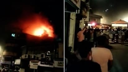 Massive fire engulfs Mumbai's Zaveri Bazar building; several trapped persons rescued safely: WATCH