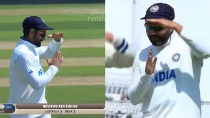 അമ്പയറെ വട്ടംചുറ്റിച്ച രോഹിത് ശര്മയുടെ ഡിആര്സ് പ്രാങ്ക്-വീഡിയോ