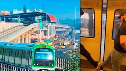 ಮೆಟ್ರೋ ಬಾಗಿಲು ಕ್ಲೋಸ್ ಆಗಲು ಬಿಡದೇ ಕಿಡಿಗೇಡಿತನ : ಯುವಕರ ವೀಡಿಯೋ ವೈರಲ್