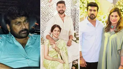 Varun Tej-Lavanya Tripathi engagement: Ram Charan, Upasana, Chiranjeevi make starry appearance; SEE PICS