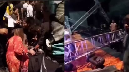 ഫാഷൻ ഷോയ്ക്കിടെ ഇരുമ്പ് തൂണ്‍ തകര്‍ന്നുവീണ് മോഡല്‍ മരിച്ചു; വീഡിയോകള്‍ വൈറലാകുന്നു