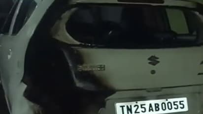 திருவண்ணாமலையில் அதிர்ச்சி! திமுகவில் இருந்து நீக்கப்பட்ட பிரமுகரின் காரை பெட்ரோல் ஊற்றி எரித்த மர்ம நபர்..!