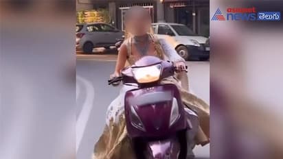 హెల్మెట్ లేకుండా బైక్ నడిపిన వధువు..పోలీసుల రియాక్షన్ ఇదే..!