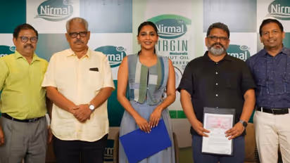 കെഎല്ഫ് നിര്മല് വെര്ജിന് നാച്ചറല്സ് കോക്കനട്ട് ഓയിലിന്റെ ബ്രാന്ഡ് അംബാസഡറായി ഐശ്വര്യലക്ഷ്മി