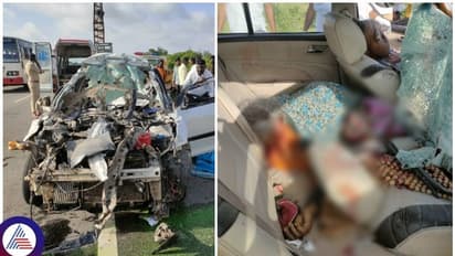 ಕೊಪ್ಪಳದ ಹೆದ್ದಾರಿಯಲ್ಲಿ ಭೀಕರ ಅಪಘಾತ: ಕಾರಿನಲ್ಲಿದ್ದ ಮೂವರು ದುರ್ಮರಣ