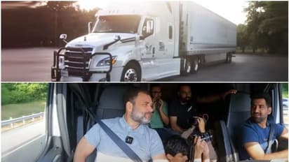 വാഷിംഗ്ടൺ ഡിസി ടു ന്യൂയോർക്ക്, അമേരിക്കയിൽ ഭീമൻ ട്രക്കിൽ രാഹുൽ ഗാന്ധിയുടെ 190 കിലോമീറ്റർ സവാരി; ശേഷം പറഞ്ഞത്!