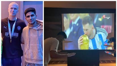 ഹാളണ്ടിനൊപ്പമുള്ള ഫോട്ടോ പങ്കുവച്ച് ഗില്! നീ പിഎസ്ജി ആരാധകനാണെന്ന് കരുതിയെന്ന് യുവരാജിന്റെ ട്രോള്