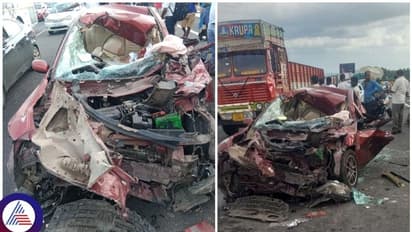 ಬೆಂಗಳೂರು -ಮೈಸೂರು ದಶಪಥದಲ್ಲಿ ಭೀಕರ ಅಪಘಾತ: ಒಂದೇ ಕುಟುಂಬದ ಇಬ್ಬರ ಸಾವು, ನಾಲ್ವರಿಗೆ ಗಾಯ