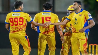 அஸ்வின் ஓவரில் அடுத்தடுத்து சிக்ஸர் விளாசிய ராஜ்குமார்: திருச்சி 120க்கு ஆல் அவுட்!