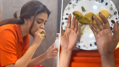 Mango season: Keerthy Suresh shows how to enjoy your favourite fruit