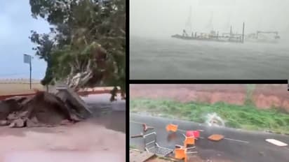 WATCH: Cyclone Biparjoy makes landfall in Gujarat - From Adani port to Kutch, dramatic videos goes viral