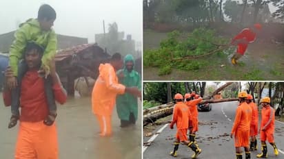 Cyclone Biparjoy: Gujarat CM takes stock of impact; NDRF personnel rescue people from low-lying areas | Watch