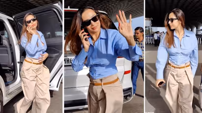 Did Malaika Arora wear Arjun Kapoor's oversized pants? Netizens troll her brutally