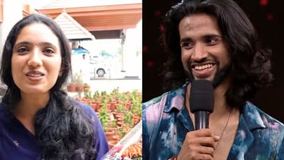 വിമാനത്താവളത്തില് വിഷ്ണുവിനെ പൂക്കള് നല്കി സ്വീകരിക്കാൻ കാത്തിരുന്ന് കടുത്ത ആരാധിക- വീഡിയോ