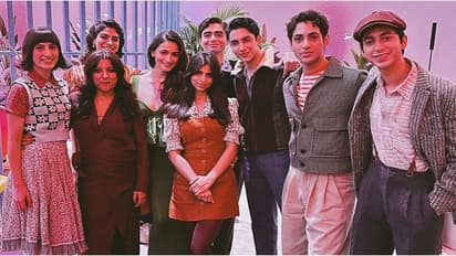 The Archies: Alia Bhatt poses with Suhana Khan, Khushi Kapoor, Zoya Akhtar at Netflix's Tudum event in Brazil