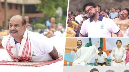 Yoga Day 2023: From Smriti Irani to Anurag Thakur... Modi's ministers perform Yogasanas