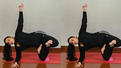 ഫിറ്റ്നെസ്സിന്റെ കാര്യത്തില് വിട്ടുവീഴ്ചയില്ല; സംയുക്തയുടെ കിടിലൻ യോഗാസനം