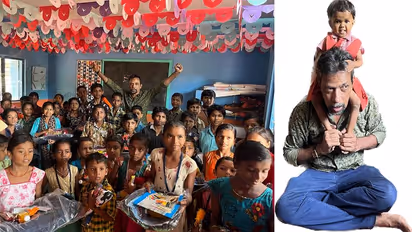 'ವನಚೇತನ'ದ ಮೂಲಕ ಅಡವಿ ಮಕ್ಕಳ ಬಾಳಿಗೆ ಬೆಳಕಾದ ಕಲಾವಿದ ದಿನೇಶ್ ಹೊಳ್ಳ