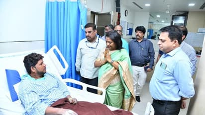 సాగర్ రింగ్‌ రోడ్డు ఫ్లై ఓవర్‌‌ ప్రమాదం.. కూలీలను పరామర్శించిన మేయర్ గద్వాల్ విజయలక్ష్మీ