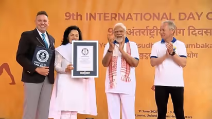 PM Modi's Yoga event at UN creates Guinness World Record; 135 nationalities take part | WATCH