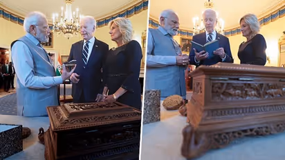Sandalwood box to Lab-grown green diamond: Details of PM Modi's gifts to Joe Biden, US First Lady