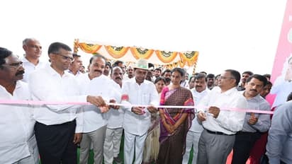 కొండకల్లో మేధా రైల్ కోచ్ ఫ్యాక్టరీని ప్రారంభించిన సీఎం కేసీఆర్