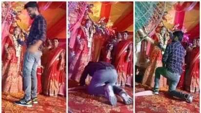 കാഴ്ചക്കാരെ ആകര്‍ഷിക്കാന്‍ വിവാഹവേദിയില്‍ കുട്ടിക്കരണം മറിഞ്ഞ് മൂക്കും കുത്തിവീണു; വീഡിയോ വൈറല്‍!