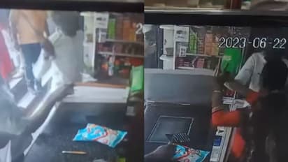 മൂന്നാറിൽ കടയിൽ കയറി വാക്കത്തി വീശി; വനിതാ ജീവനക്കാർ പിടികൂടി പൊലീസിൽ ഏൽപ്പിച്ചു, സിസിടിവി ദൃശ്യങ്ങൾ!
