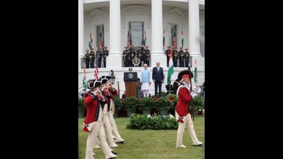 வெள்ளை மாளிகையில் எதிரொலித்த ‘மோடி மோடி’ ’ பாரத் மாதா கி ஜெய்’ கோஷங்கள்.. புகைப்படங்கள் உள்ளே..