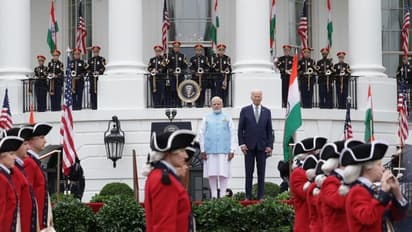 வெள்ளை மாளிகையில் பிரதமர் மோடி! 19 துப்பாக்கி குண்டுகள் முழங்க அரசு மரியாதையுடன் வரவேற்பு!