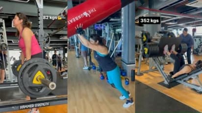 82 கிலோ முதல்... 352 கிலோ வரை..! 45 வயதிலும் ஒர்கவுட்டில் அசால்ட் செய்யும் ஜோதிகா! வெறித்தனமான வீடியோ!