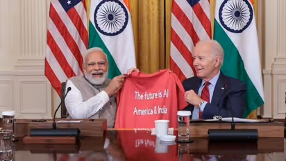 US President Joe Biden gifts special T-Shirt to PM Modi with his quote on AI