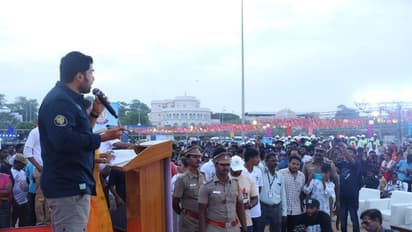 காவல்துறை சார்பில் நடந்த  போதை பொருட்களுக்கு எதிரான விழிப்புணர்வு நிகழ்ச்சியில் கலந்து கொண்ட நடிகர் கார்த்தி!