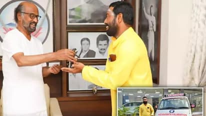 2000-திற்கும் மேற்பட்ட ஆதரவற்றோர் உடல்களை தகனம் செய்த மணிமாறனுக்கு ஆம்புலன்ஸ் வழங்கிய ரஜினிகாந்த்!