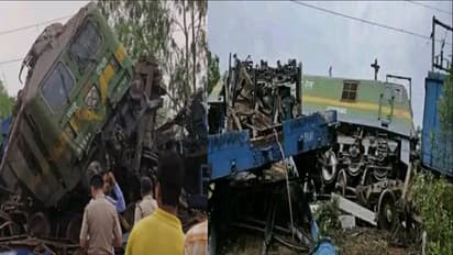 மீண்டும் ரயில் விபத்து..! இரண்டு ரயில்கள் நேருக்கு நேர் மோதிக்கொண்டதில் 8 பெட்டிகள் தூக்கி வீசப்பட்டன