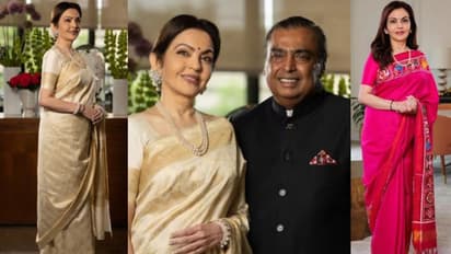 அம்பானி மனைவி புடவைக்கு பின்னால் இவ்வளவு சிறப்புகளா? வெளிநாடுகளில் கூட இப்படியா!! குவியும்  பாராட்டு!!