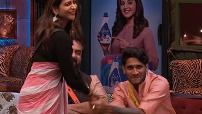 'ഇപ്പോള് ആ വിഷമം തീര്ന്നു', അഖിലിന് കൈകൊടുത്ത് ശോഭ