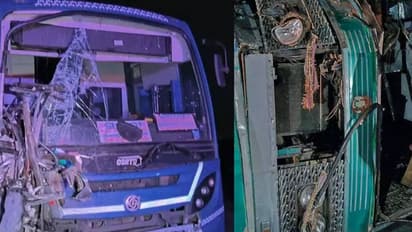 Bus Accident:கண்ணிமைக்கும் நேரத்தில் இரண்டு பேருந்துகள் நேருக்கு நேர் மோதல்! 10 பேர் பலி! 8 பேர் படுகாயம்!