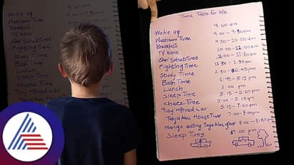 ఆరేళ్ల పిల్లాడి టైమ్ టేబుల్... ఎంత గొప్ప ప్లానింగ్, కానీ..!