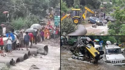 హిమాచల్ ప్రదేశ్ ను ముంచెత్తిన ఆకస్మిక వరదలు.. 15 కిలో మీటర్ల మేర ట్రాఫిక్ జామ్..