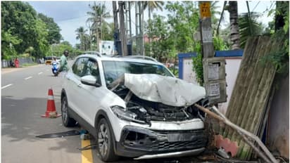 ട്രാൻസ്ഫോർമറിലെ അറ്റകുറ്റപ്പണിക്കിടെ അപ്രതീക്ഷിത അപകടം, കാറിടിച്ച് 3 കെഎസ്ഇബി ജീവനക്കാർക്ക് പരിക്ക്