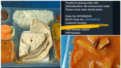 ട്രെയിനില് വിളമ്പിയ ഭക്ഷണത്തില് ചത്ത പ്രാണി; പ്രതികരണവുമായി ഇന്ത്യന് റെയില്വേ, മറുപടിയുമായി യാത്രക്കാരന്