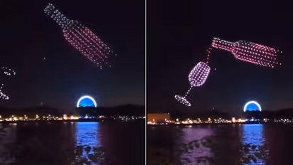 Wine Festival:ಆಕಾಶದಲ್ಲಿ ವೈನ್ ಸರ್ವ್ ಮಾಡಿದ 400ಡ್ರೋನ್ಗಳು : ವೈರಲ್ ವೀಡಿಯೋ