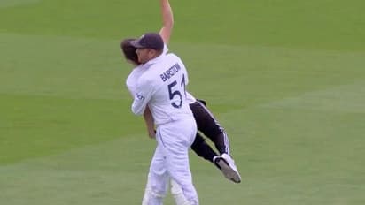 Ashes 2023: 'Well done Jonny Bairstow' - England fans applaud him for picking up pitch invader in Lord's Test