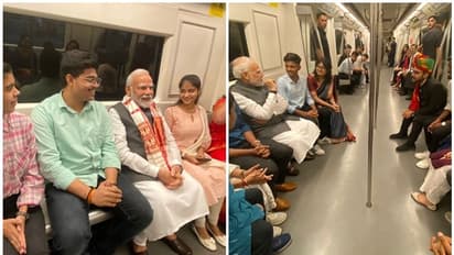 ದೆಹಲಿ ವಿವಿ ಶತಮಾನೋತ್ಸವ ಕಾರ್ಯಕ್ರಮಕ್ಕೆ ಮೆಟ್ರೋದಲ್ಲಿ ಪ್ರಯಾಣಿಸಿದ ಪ್ರಧಾನಿ ಮೋದಿ