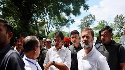 ஹெலிகாப்டரில் ஸ்பாட்டுக்கு சென்ற ராகுல்: நிவாரண முகாம்களில் வசிப்பவர்களுக்கு ஆறுதல்!