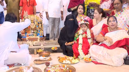 Bengal: In show of unity, Muslim girl worshipped as goddess Durga during Khuti puja on Eid