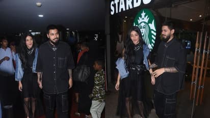 పబ్లిక్‌గా బాయ్‌ ఫ్రెండ్‌తో శృతి హాసన్‌ హగ్గులు.. బ్లాక్‌ డ్రెస్‌లో హాట్‌ బ్యూటీ మైండ్‌  బ్లాక్‌.. 